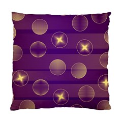 Background Purple Lines Decorative Standard Cushion Case (one Side) by Pakrebo