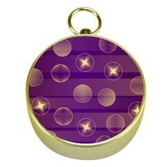 Background Purple Lines Decorative Gold Compasses by Pakrebo