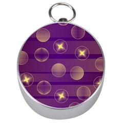 Background Purple Lines Decorative Silver Compasses by Pakrebo