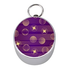 Background Purple Lines Decorative Mini Silver Compasses by Pakrebo