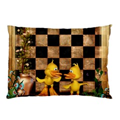 Cute Little Ducks Pillow Case (two Sides) by FantasyWorld7