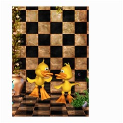 Cute Little Ducks Small Garden Flag (two Sides) by FantasyWorld7