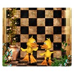 Cute Little Ducks Double Sided Flano Blanket (Small) 