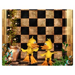 Cute Little Ducks Double Sided Flano Blanket (medium)  by FantasyWorld7