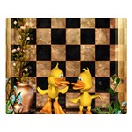 Cute Little Ducks Double Sided Flano Blanket (Large) 