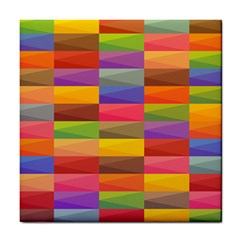 Abstract Background Geometric Tile Coasters by Mariart