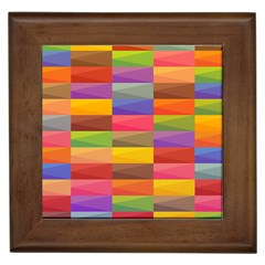 Abstract Background Geometric Framed Tiles by Mariart