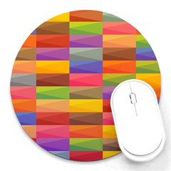 Abstract Background Geometric Round Mousepads by Mariart