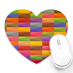 Abstract Background Geometric Heart Mousepads by Mariart