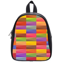 Abstract Background Geometric School Bag (small) by Mariart