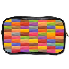 Abstract Background Geometric Toiletries Bag (one Side) by Mariart