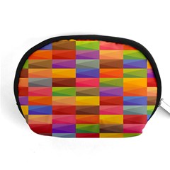 Abstract Background Geometric Accessory Pouch (medium)