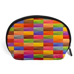 Abstract Background Geometric Accessory Pouch (large)