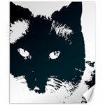 Cat Nature Design Animal Skin Black Canvas 8  x 10  8.15 x9.66  Canvas - 1