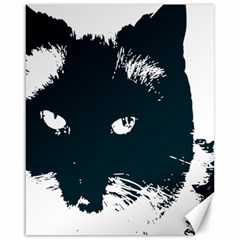 Cat Nature Design Animal Skin Black Canvas 16  X 20 