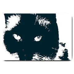 Cat Nature Design Animal Skin Black Large Doormat 