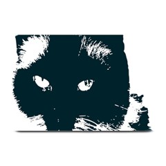 Cat Nature Design Animal Skin Black Plate Mats