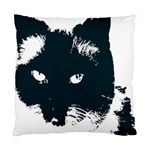 Cat Nature Design Animal Skin Black Standard Cushion Case (Two Sides) Front