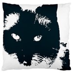 Cat Nature Design Animal Skin Black Large Cushion Case (Two Sides) Front