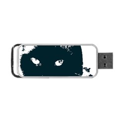 Cat Nature Design Animal Skin Black Portable Usb Flash (two Sides)