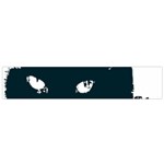 Cat Nature Design Animal Skin Black Small Flano Scarf Front