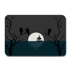 Birds Moon Moonlight Tree Animal Plate Mats