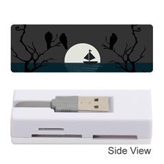 Birds Moon Moonlight Tree Animal Memory Card Reader (stick) by HermanTelo