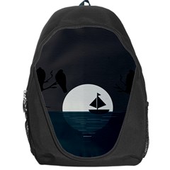 Birds Moon Moonlight Tree Animal Backpack Bag