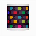 Background Colorful Geometric White Mugs Center