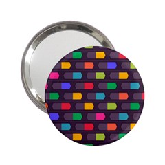 Background Colorful Geometric 2.25  Handbag Mirrors