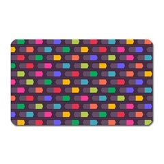 Background Colorful Geometric Magnet (Rectangular)