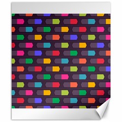 Background Colorful Geometric Canvas 8  X 10 