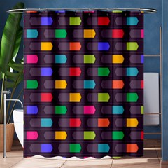 Background Colorful Geometric Shower Curtain 60  X 72  (medium) 