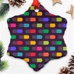 Background Colorful Geometric Ornament (Snowflake) Front