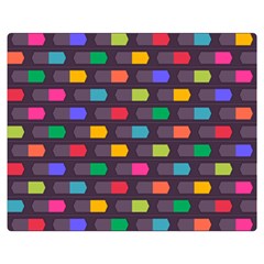 Background Colorful Geometric Double Sided Flano Blanket (Medium) 