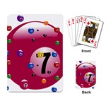 Billiard Ball Ball Game Pink Playing Cards Single Design Back