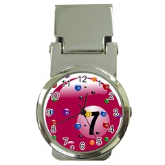 Billiard Ball Ball Game Pink Money Clip Watches