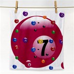 Billiard Ball Ball Game Pink Face Towel Front