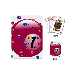 Billiard Ball Ball Game Pink Playing Cards (mini) by HermanTelo