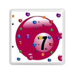 Billiard Ball Ball Game Pink Memory Card Reader (square) by HermanTelo