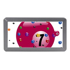 Billiard Ball Ball Game Pink Memory Card Reader (mini) by HermanTelo