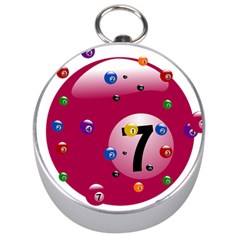 Billiard Ball Ball Game Pink Silver Compasses