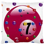 Billiard Ball Ball Game Pink Standard Flano Cushion Case (One Side) Front