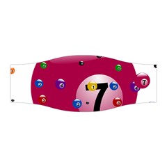 Billiard Ball Ball Game Pink Stretchable Headband