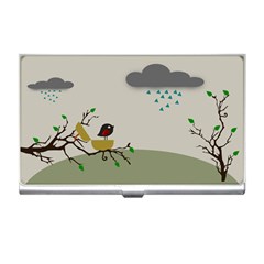 Birds Tree Animal Black Tree Business Card Holder