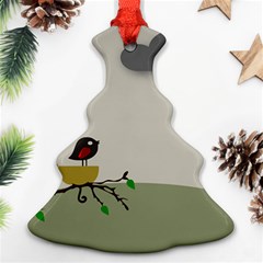 Birds Tree Animal Black Tree Ornament (christmas Tree) 