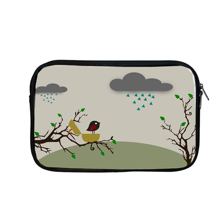 Birds Tree Animal Black Tree Apple MacBook Pro 13  Zipper Case