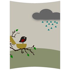 Birds Tree Animal Black Tree Back Support Cushion