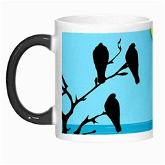 Birds Sun Tree Animal Black Tree Morph Mugs by HermanTelo