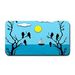 Birds Sun Tree Animal Black Tree Medium Bar Mats by HermanTelo